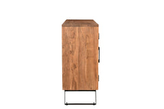 Solid Wood Sideboard Cabinet with Six Doors