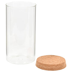 Glass Storage Jars with Cork Lid 6 Piece Set