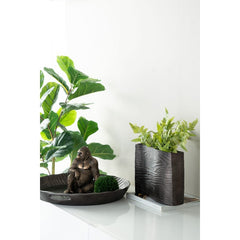 Wenge Wave Sculptural Vase
