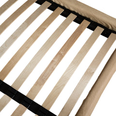 Mallorca Leather Bed | Cashew