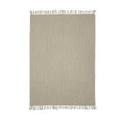 Carly Woven Cotton Throw - Brown/Natural