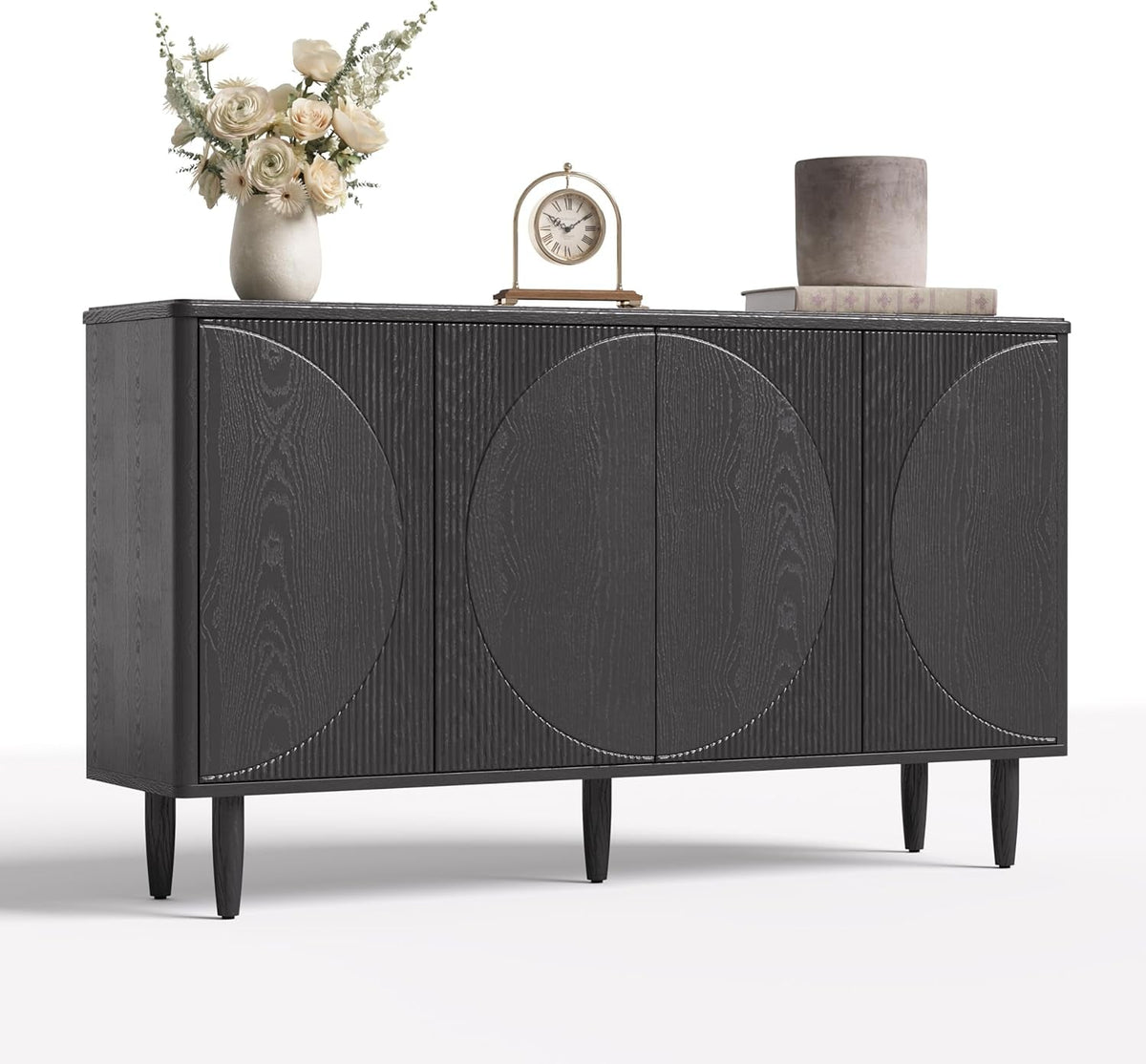 Modern 59-Inch Sideboard Buffet Table with Storage