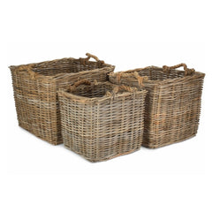 Rattan Log Basket