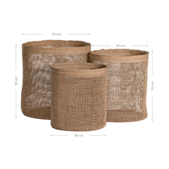 Sangha Seagrass Baskets (Set of Three)