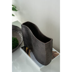 Wenge Wave Sculptural Vase